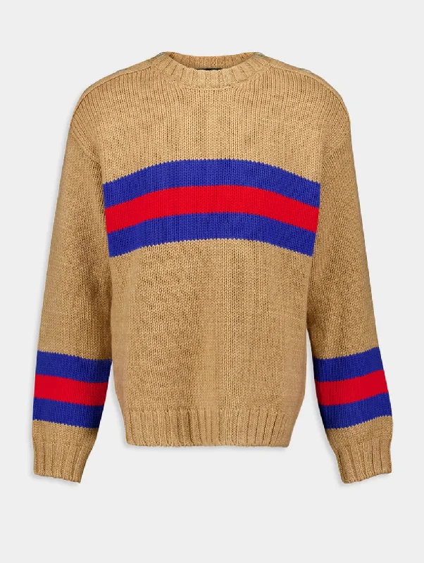 Striped Wool Mohair Jumper