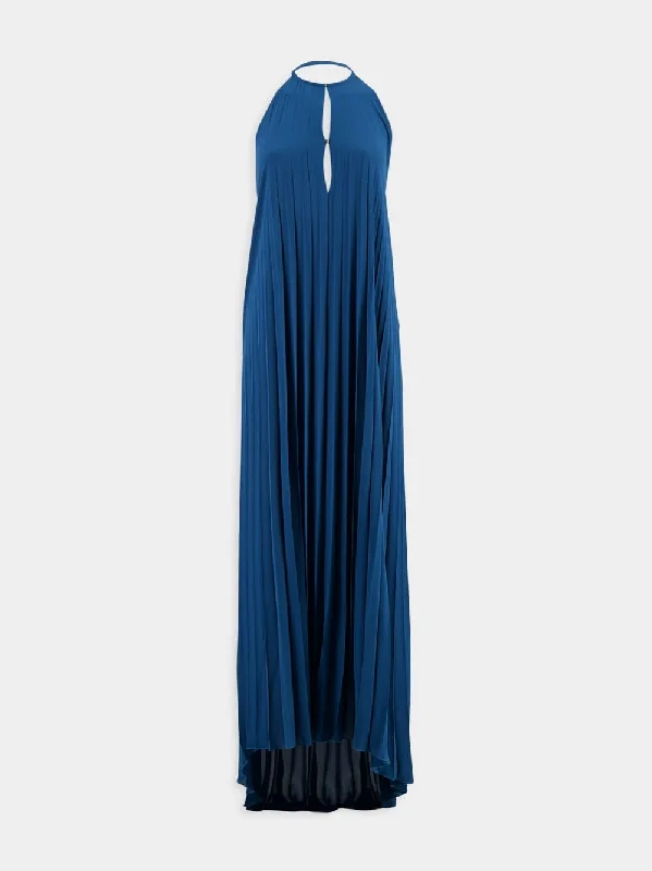 Elvira Maxi Dress With Neck Gathering