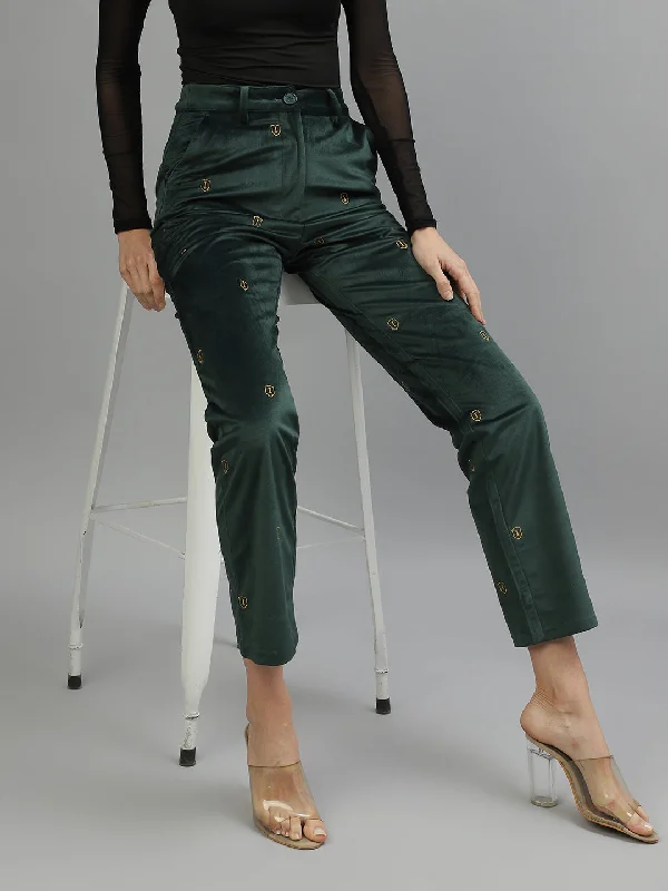 Iconic Women Solid Regular Fit Track Pants