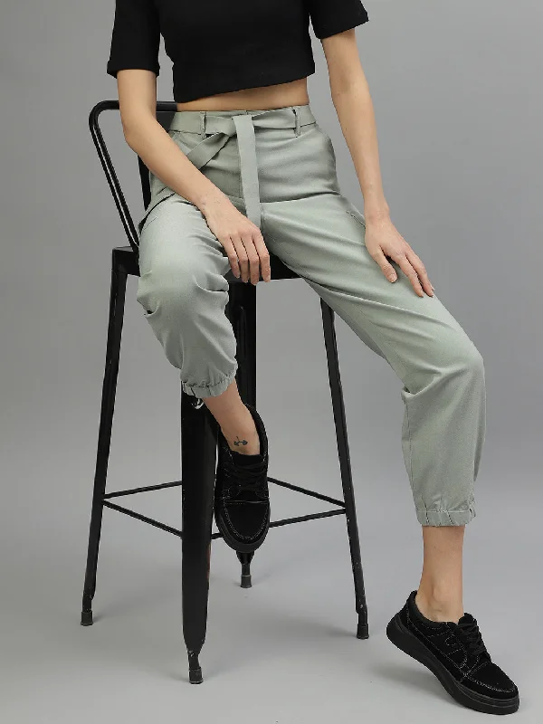 Iconic Women Solid Regular Fit Track Pants