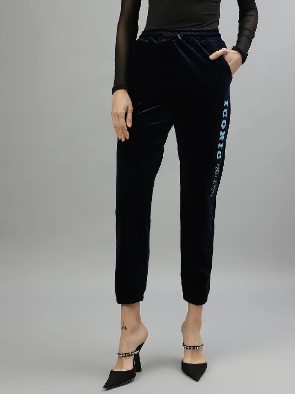 Iconic Women Solid Regular Fit Track Pants