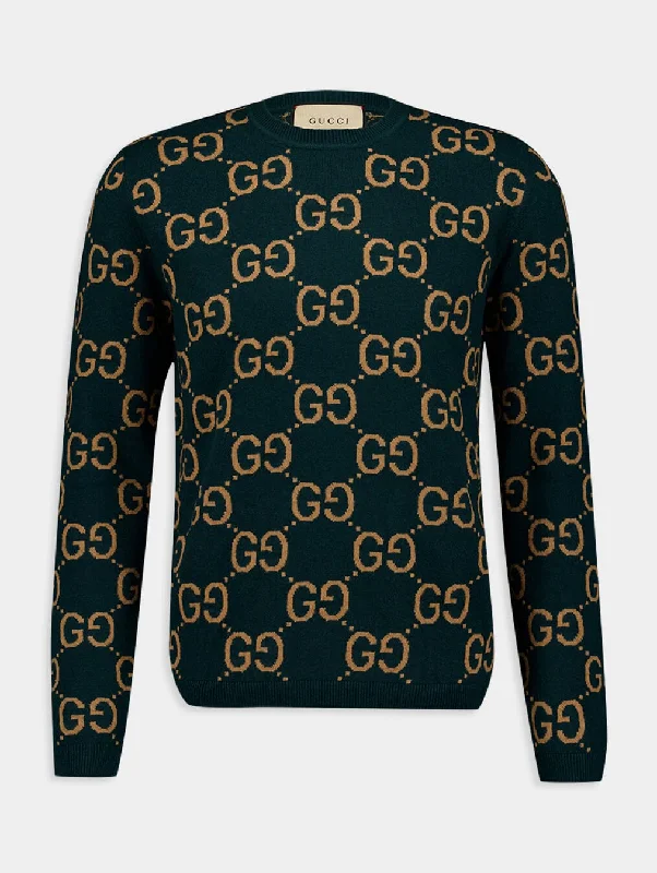 GG Intarsia-Knit Wool Jumper