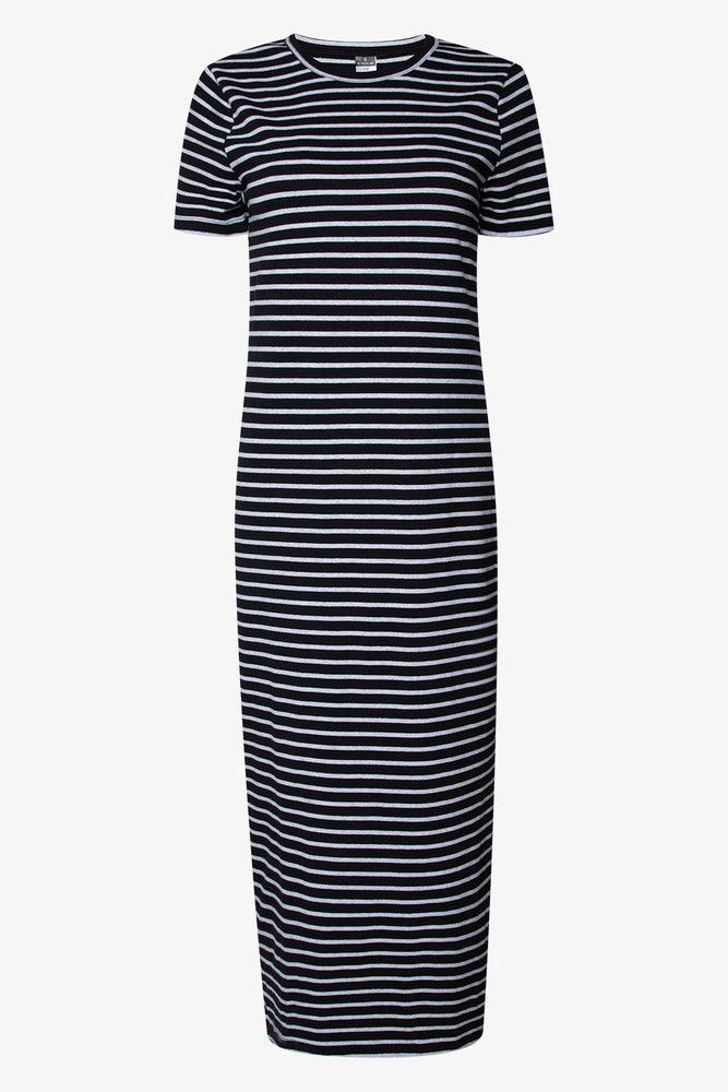 Stripe T-Shirt Dress Black