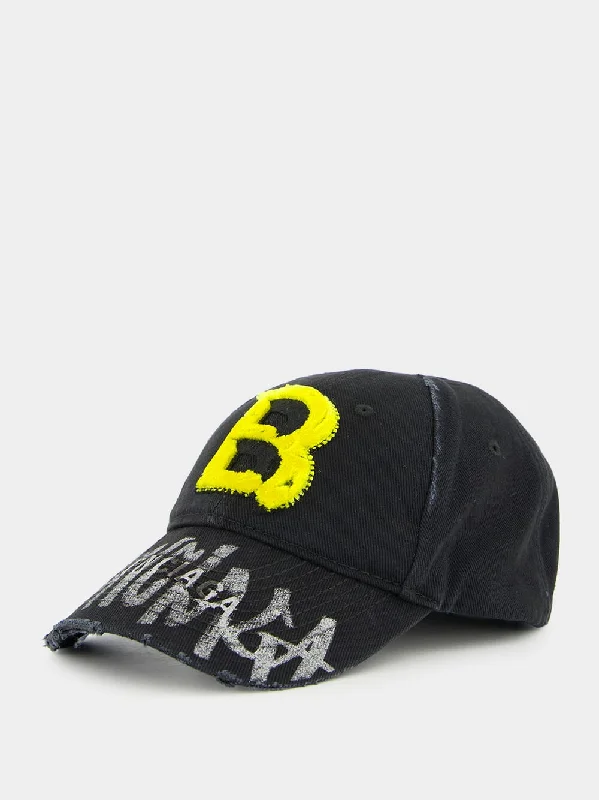 Distressed Denim B-Cap