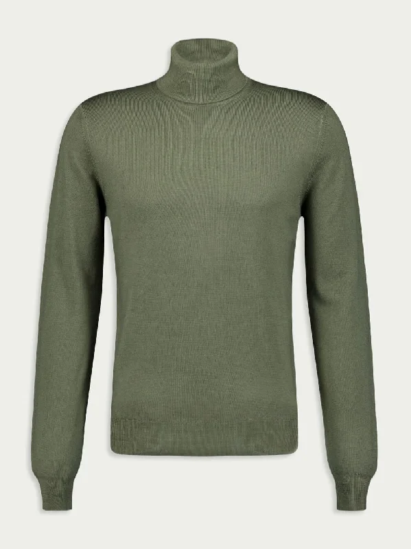 Roll-Neck Virgin-Wool Jumper