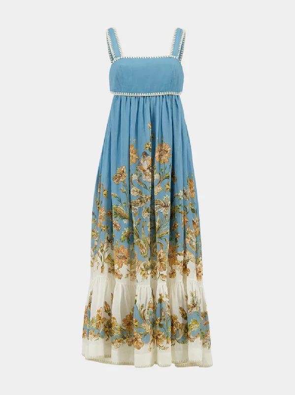 Chintz Tiered Floral Midi Dress