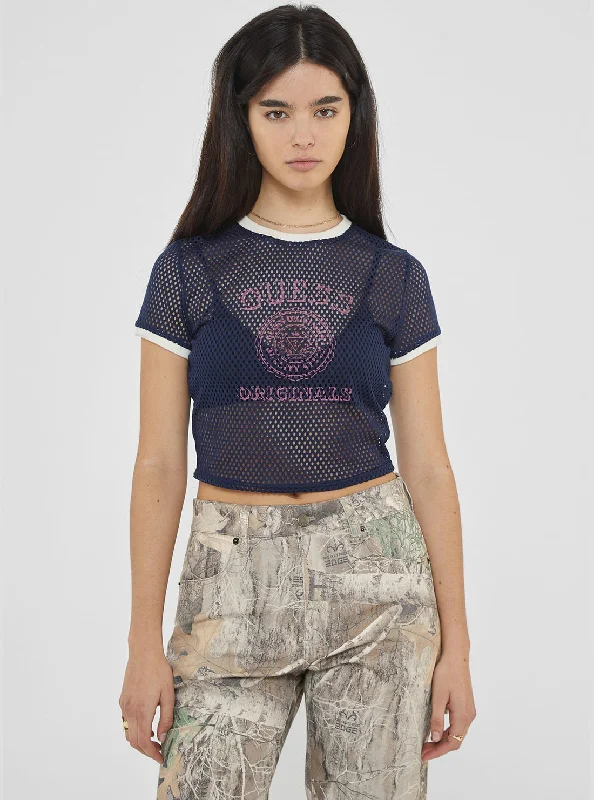 Guess Originals Navy Jersey Top