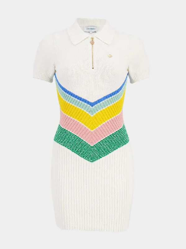 Boucle Chevron Dress