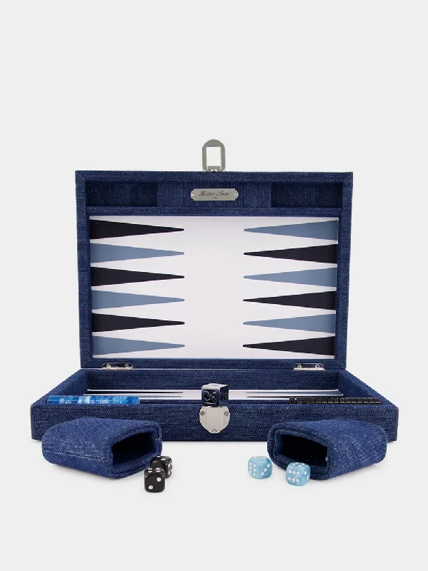 Blue Denim Medium Daniel Backgammon 