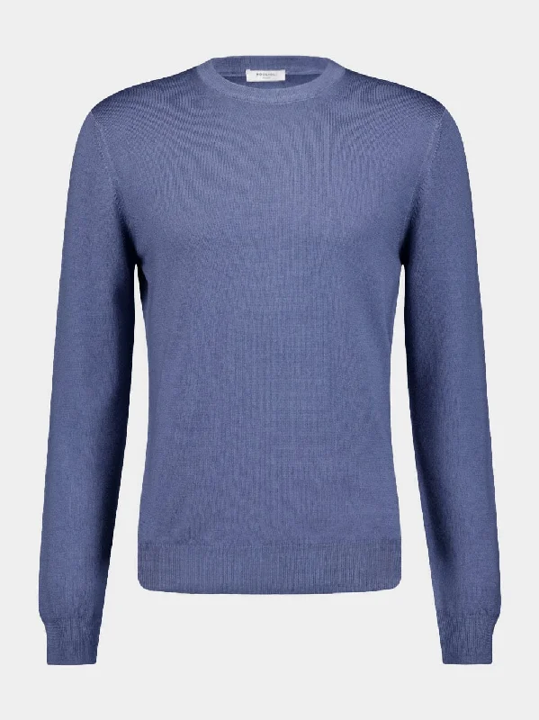 Fine-Knit Virgin-Wool Jumper