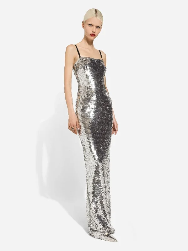 Sequin Silver Dress