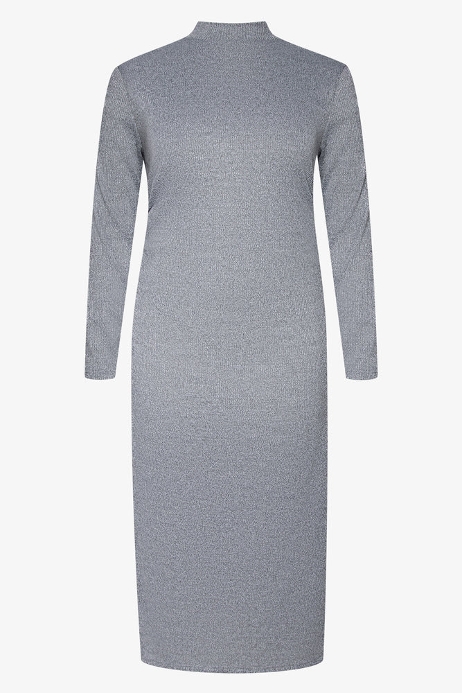 Long Sleeve Bodycon Dress Grey