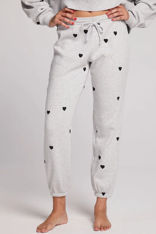 Allover Velvet Hearts Pants