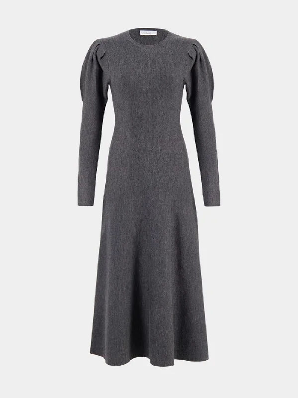 Charcoal Melande Hannah Knit Dress