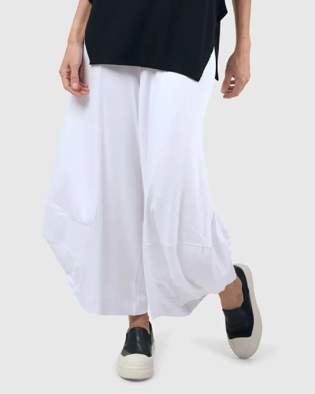 Essential Punto Pants, White