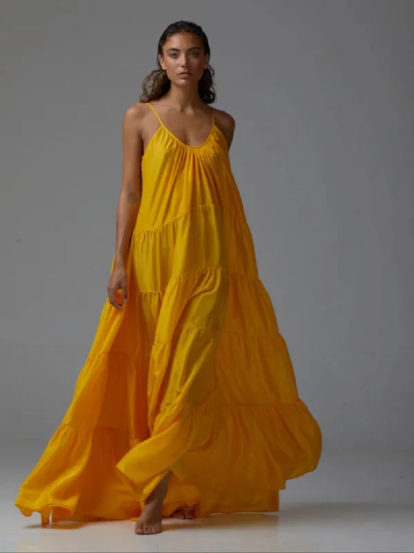 Medusa Yellow Maxi Dress