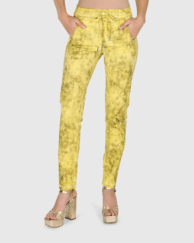 Iconic Stretch Jeans, Citron