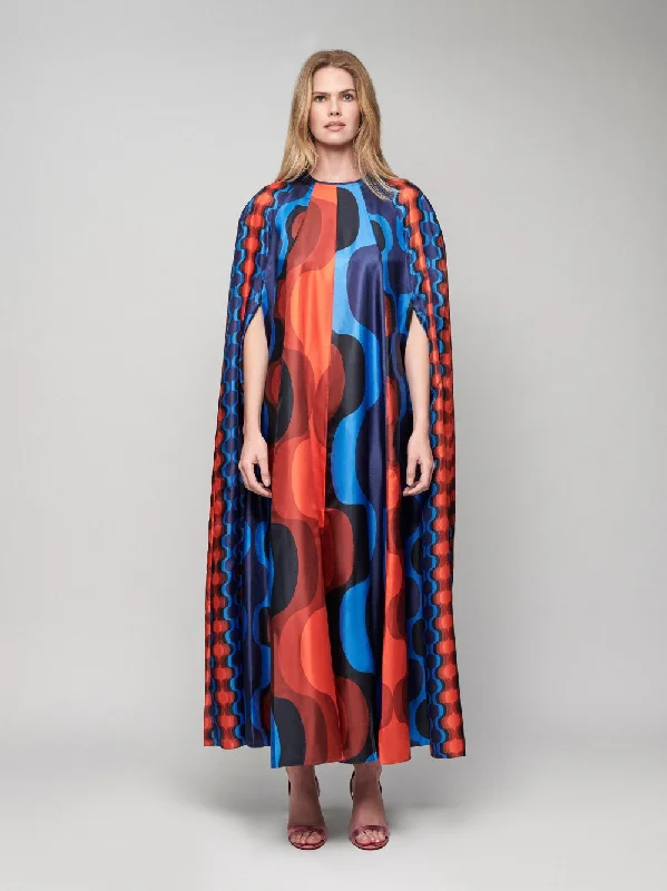 Hades Printed Silk Maxi Dress