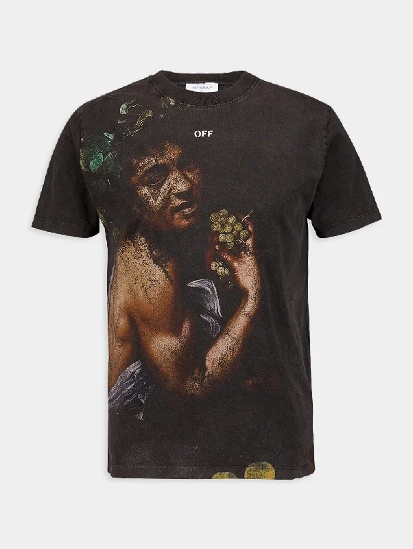 Bacchus-Print Cotton T-Shirt