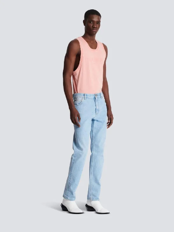 Light Blue Regular-Fit Denim Jeans