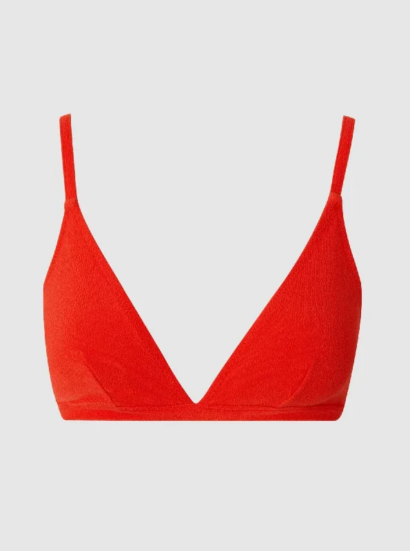 Triangle Bikini Top - Papaya