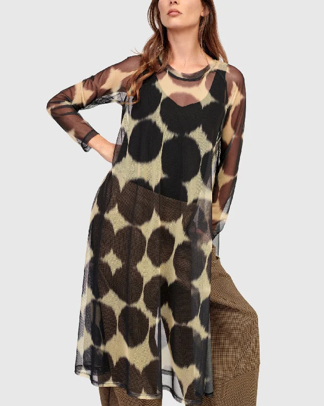 Panorama Tunic Top, Circles