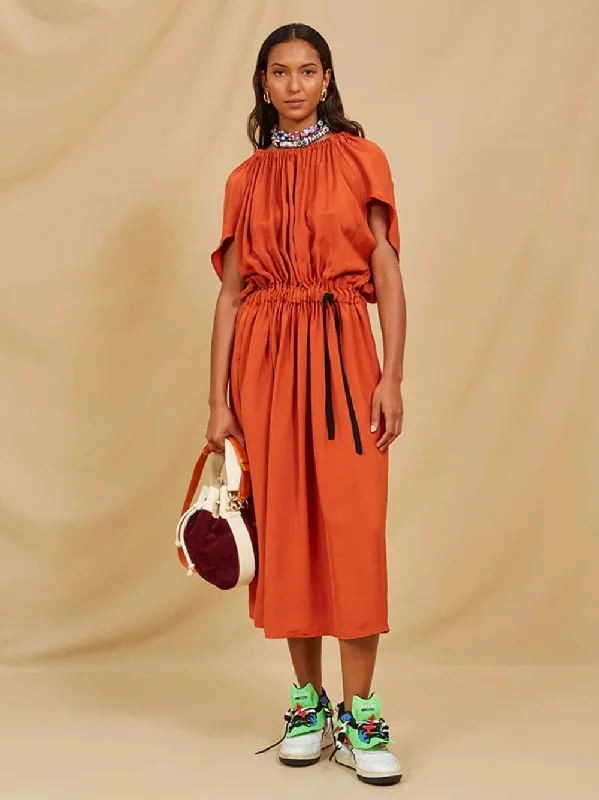 McCardell Burnt Orange Midi Dress