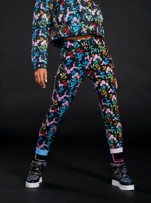 ROWLEY X ROXY Fuseau Technical Snow Pants - True Black Multifloral