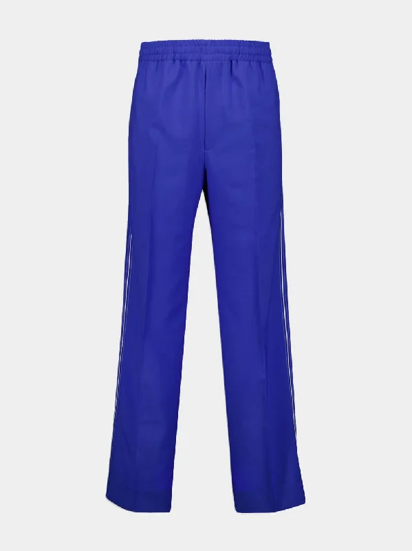 Logo-Patch Wide-Leg Trousers