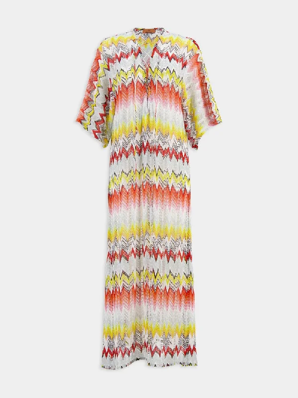 Zig-zag Pattern Dress