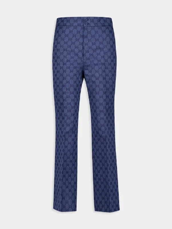 GG Logo-Jacquard Trousers