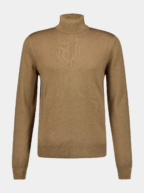 Roll-Neck Virgin-Wool Jumper