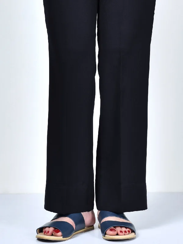 Unstitched Winter Cotton Trouser - Black