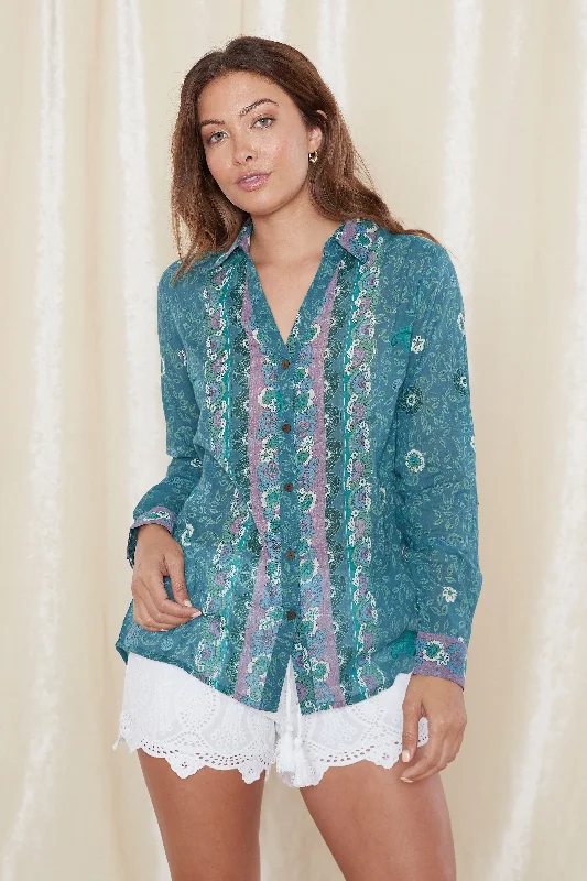 Manisha Blouse - Capri Blue