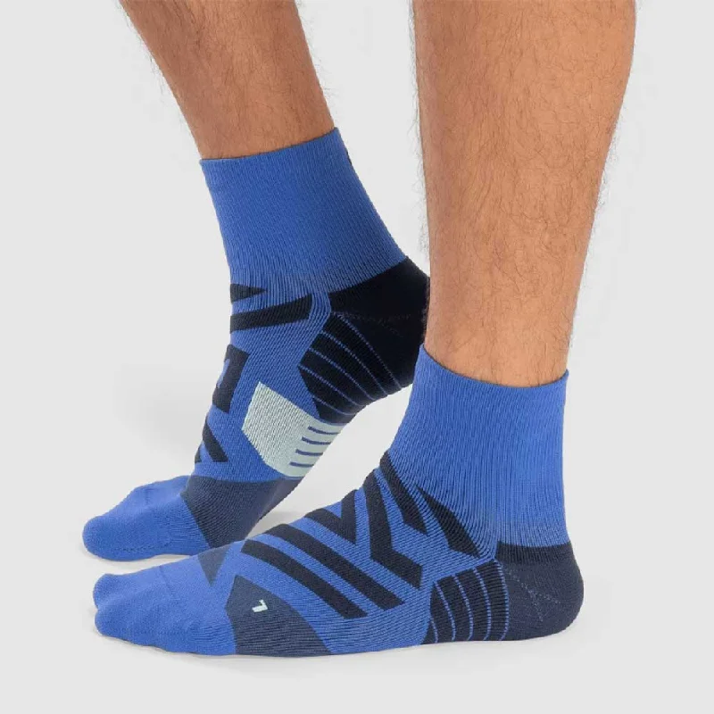 On Men's Performance Mid Sock - Cobalt/Denim