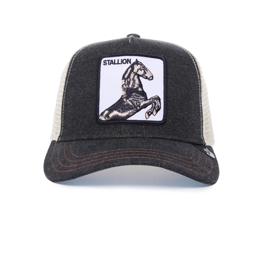 Goorin Bros - Animal Trucker Cap - Stallion - Black Denim