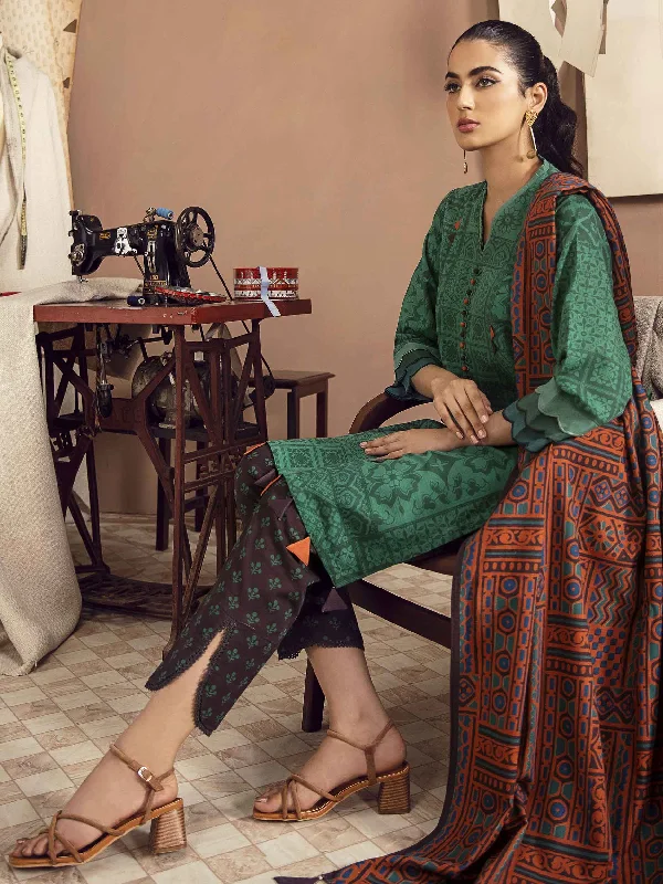 3-Piece Slub Khaddar Suit