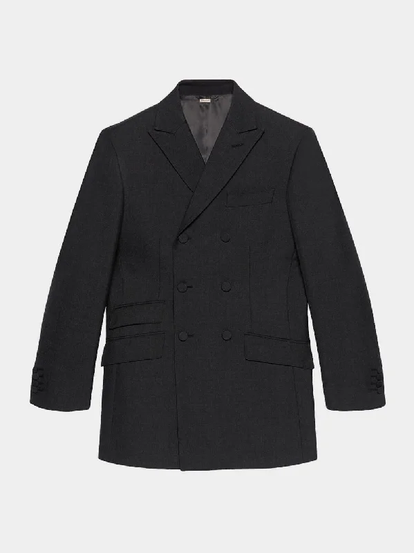 Double Breated Wool Blazer