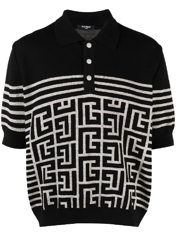 Monogram polo shirt