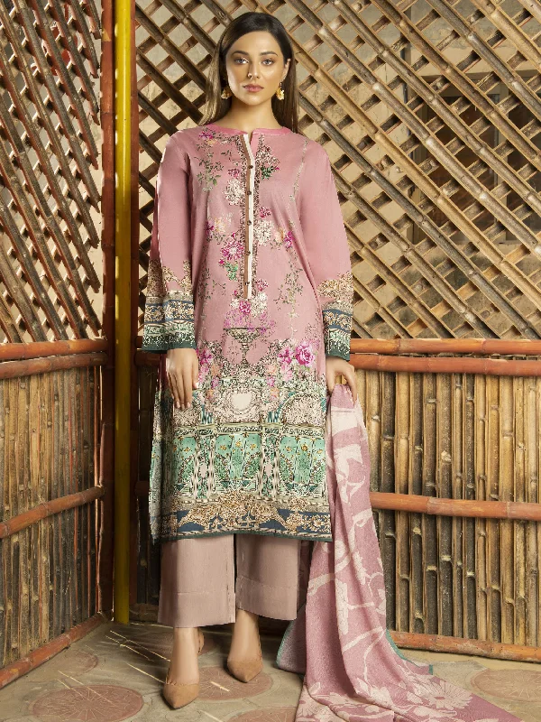 2-Piece Embroidered Winter Cotton Suit