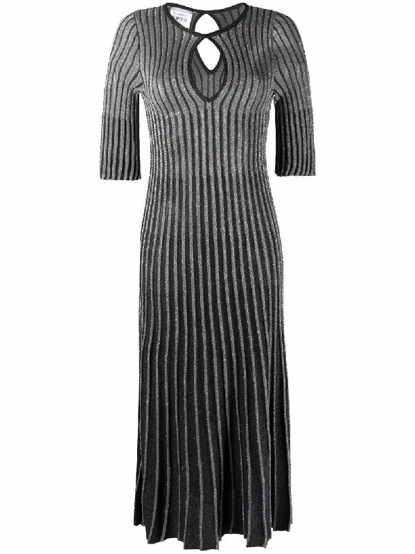 Pinstripe Pleated dress