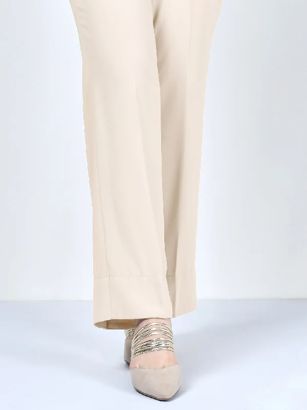 Unstitched Winter Cotton Trouser - Off White