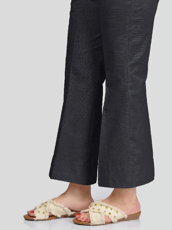 Unstitched Khaddar Trouser - Charcoal