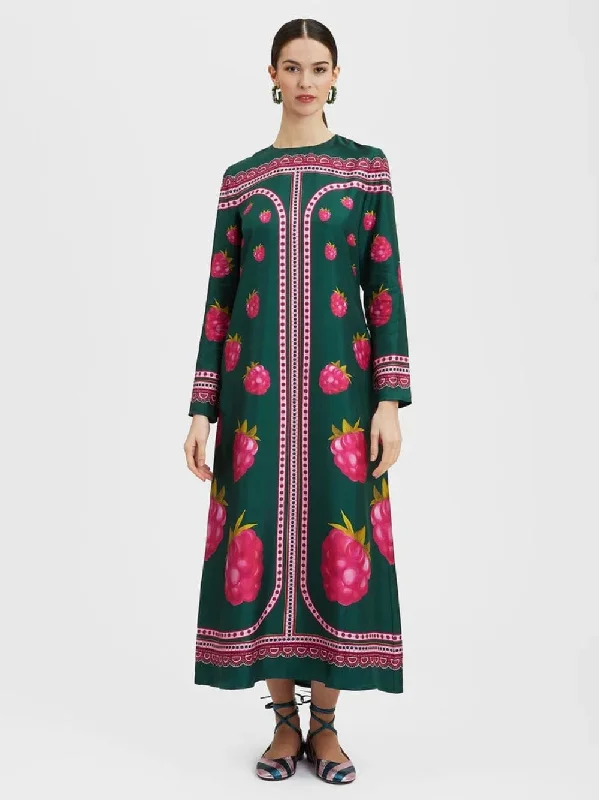 Lampone Print Swing Dress