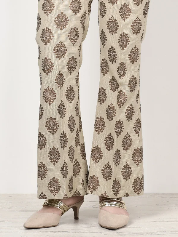 Printed Khaddar Trouser-Dyed (Unstitched)