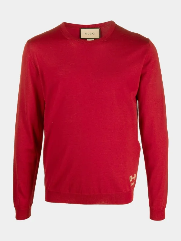 Horsebit Intarsia wool Jumper