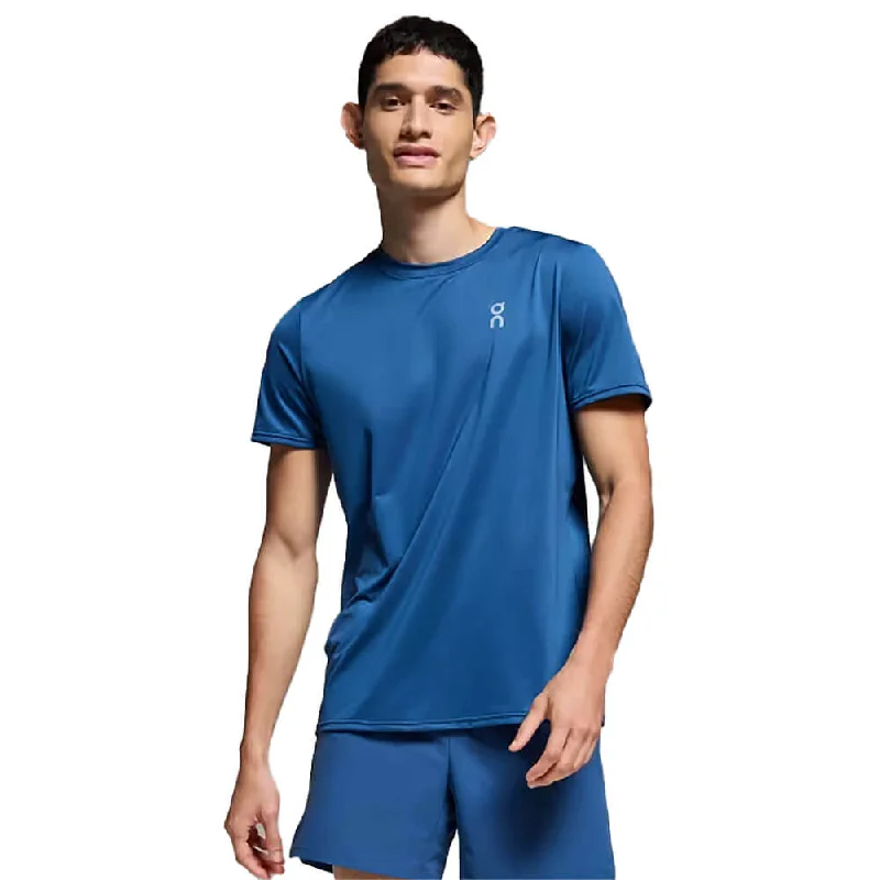 On Men's Performance Running T-Shirt - Denim