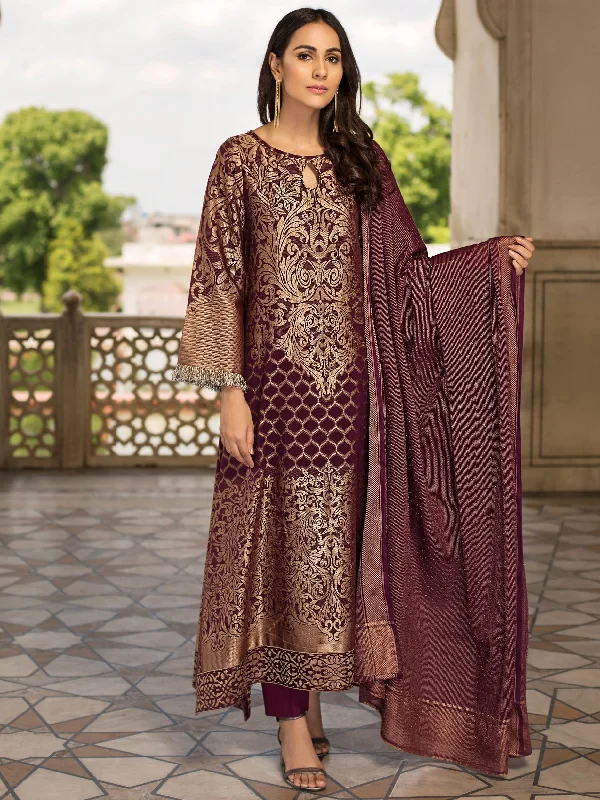 3-Piece Jacquard Suit