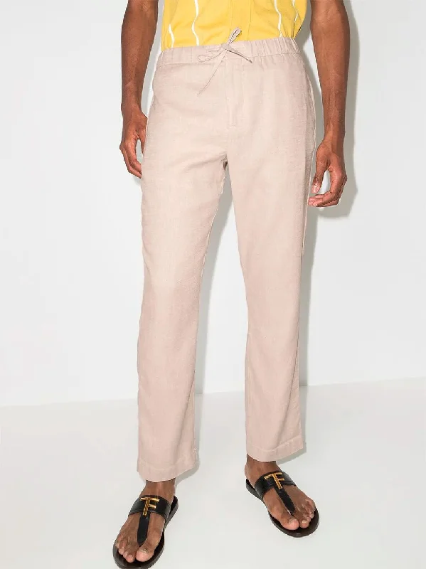 Oscar Herringbone slim-fit trousers