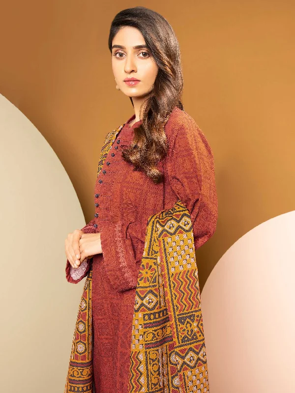 3-Piece Slub Khaddar Suit